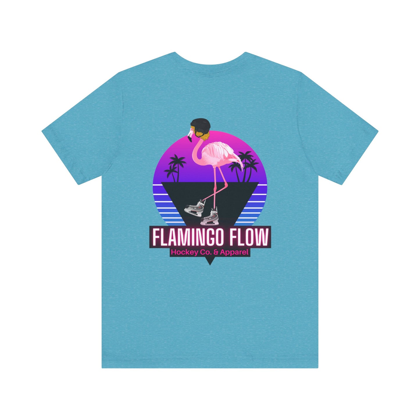 Unisex Bella Canvas Short Sleeve Flamingo Flow Tee.