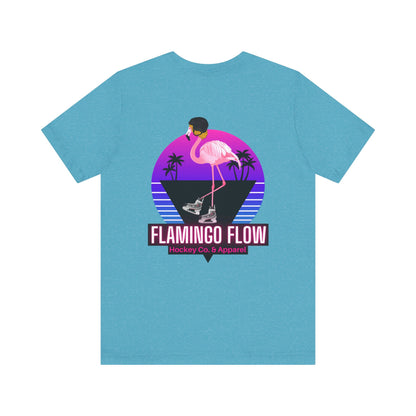 Unisex Bella Canvas Short Sleeve Flamingo Flow Tee.