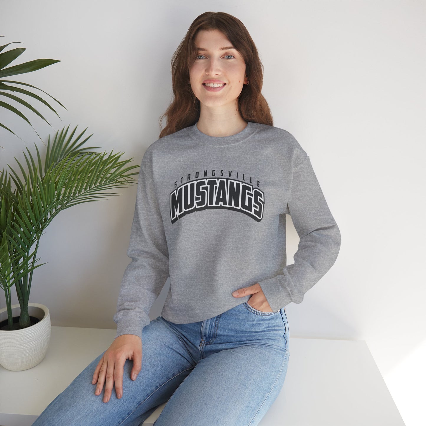 Black Logo Unisex Heavy Blend™ Crewneck Sweatshirt