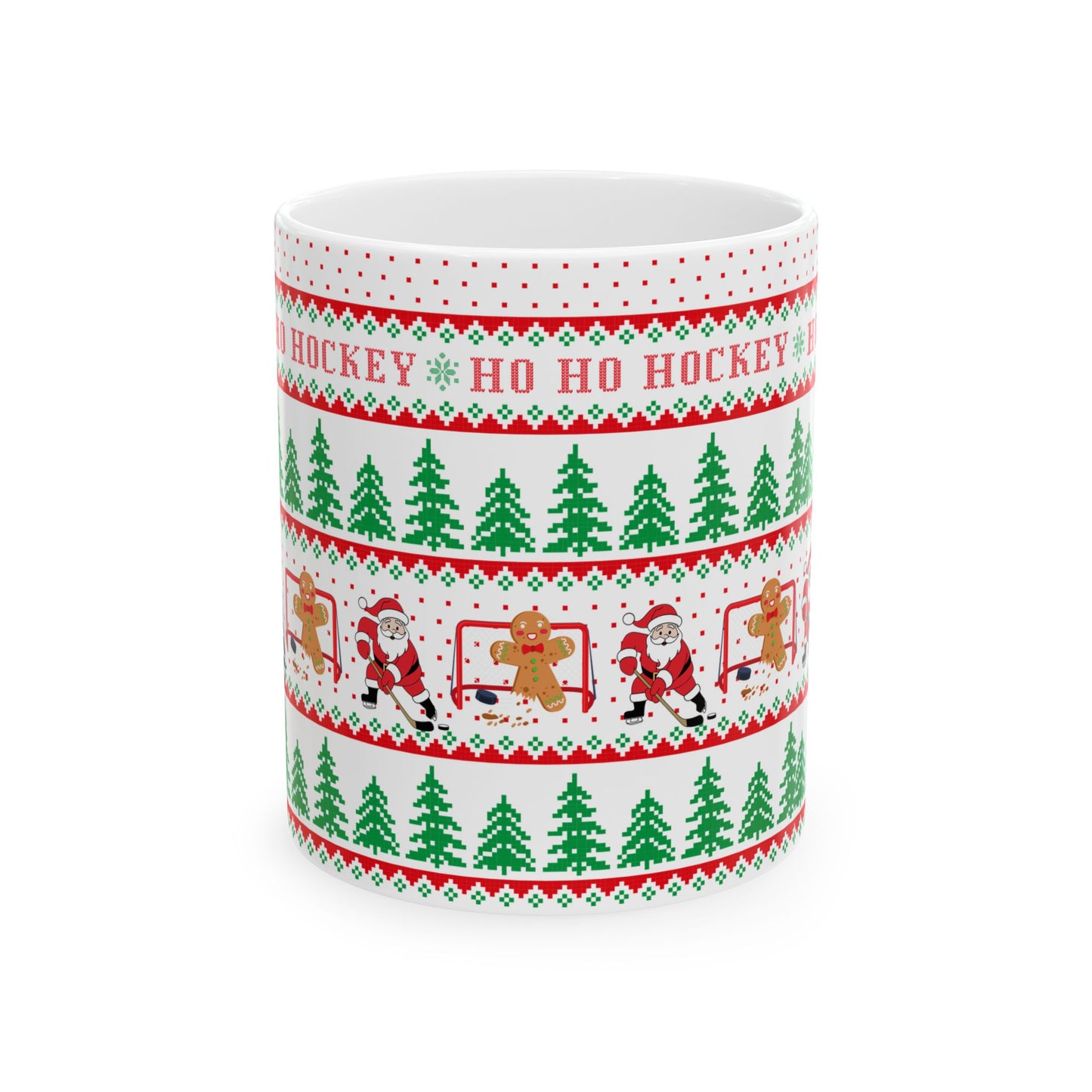 Ho Ho Holiday Ceramic Mug, (11oz, 15oz)