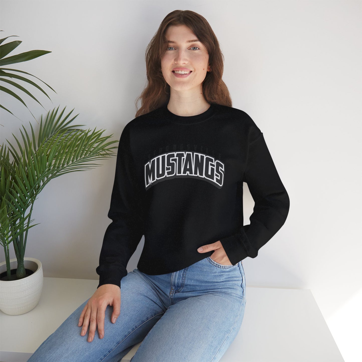 Black Logo Unisex Heavy Blend™ Crewneck Sweatshirt