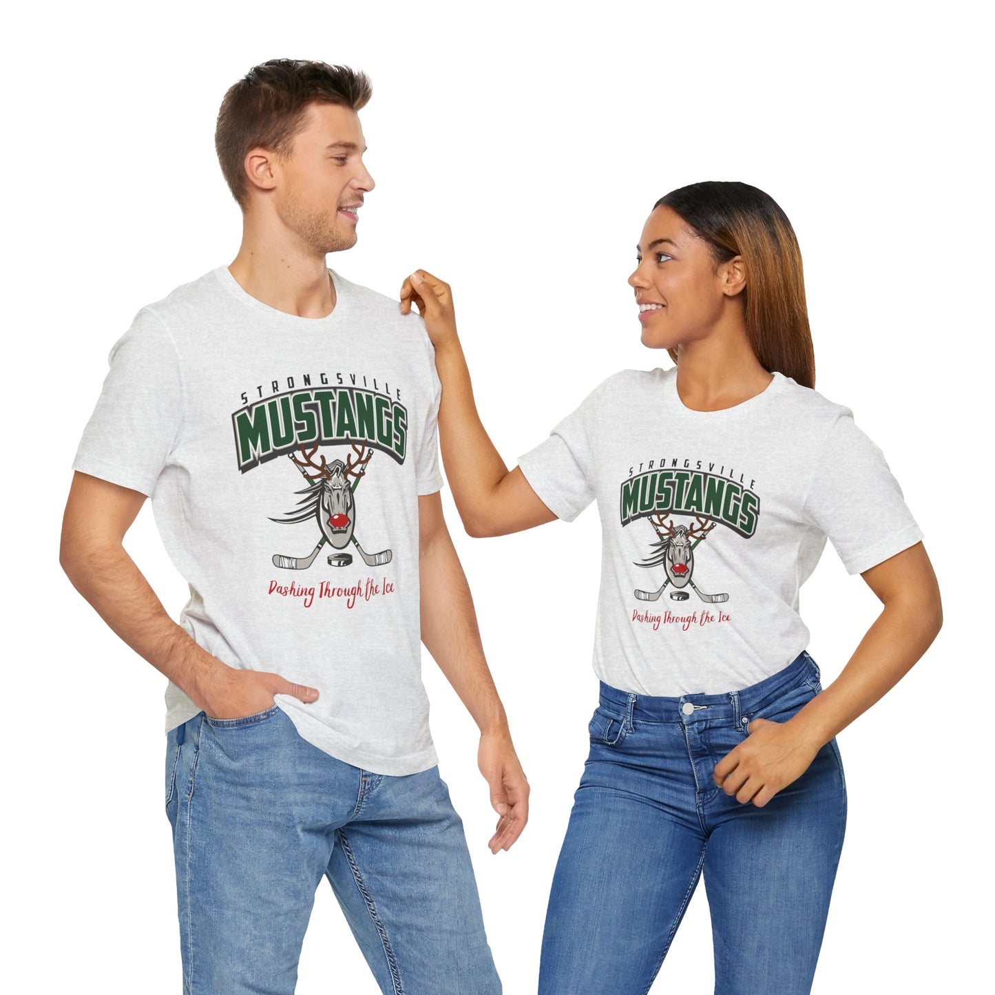 Unisex Jersey Short Sleeve Tee- Dashing Through The Ice