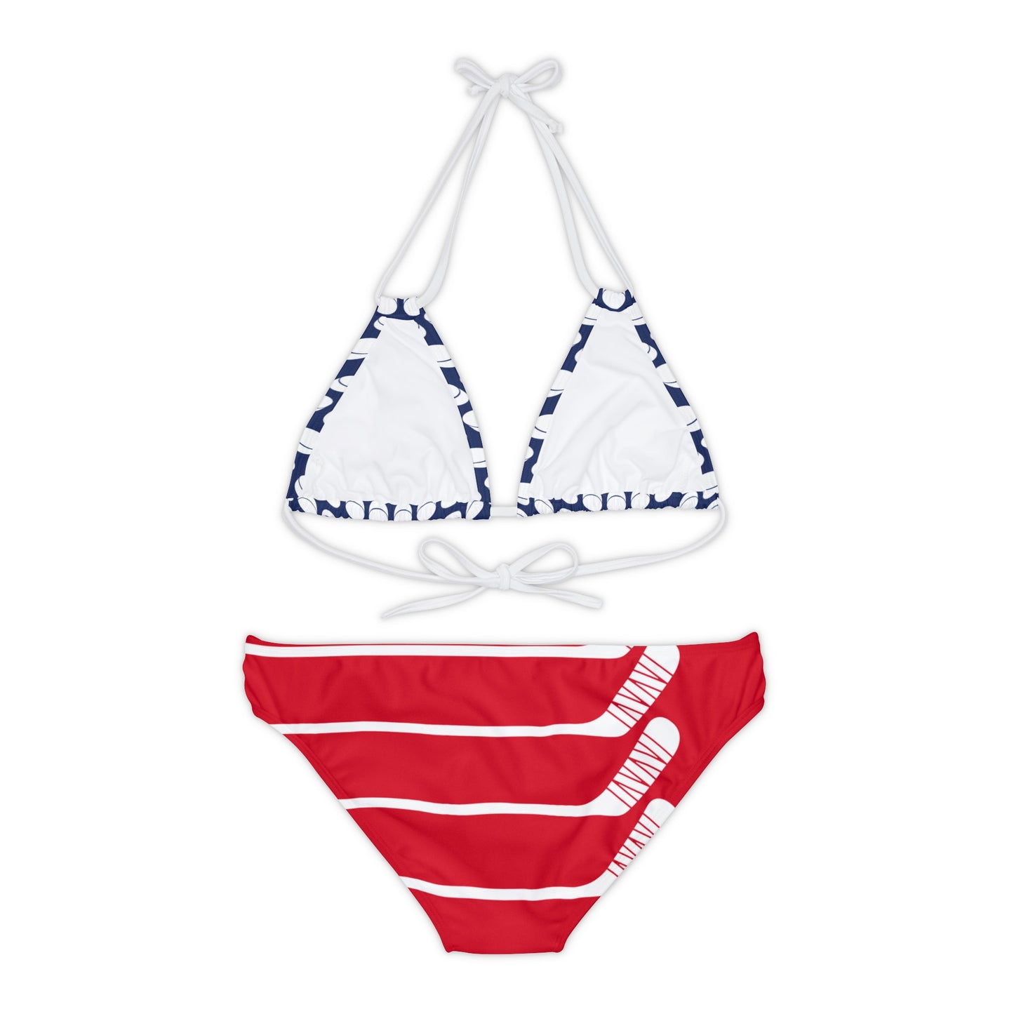 Hockey Flag Strappy Bikini Set