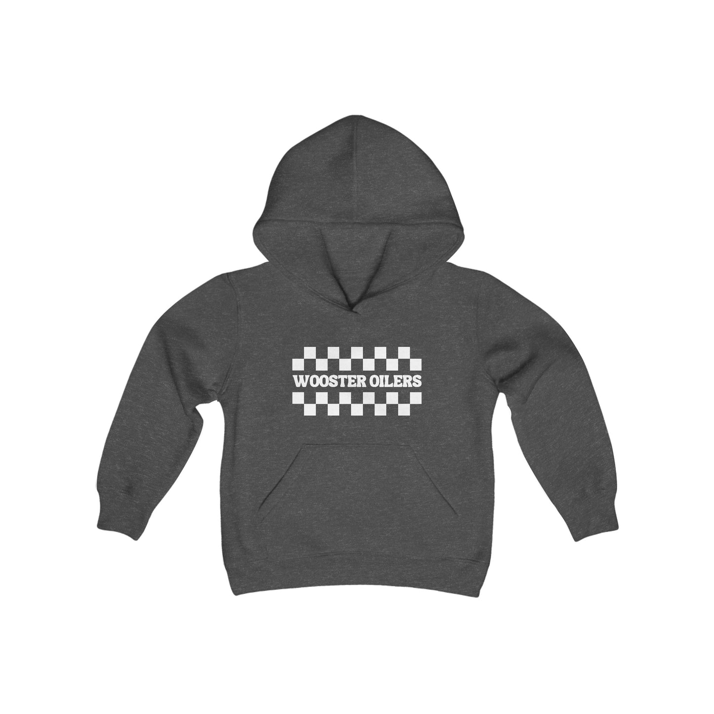 Youth Checkered Heavy Blend Hooded Sweatshirt