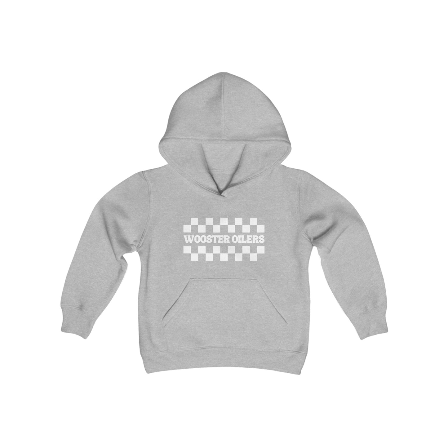 Youth Checkered Heavy Blend Hooded Sweatshirt