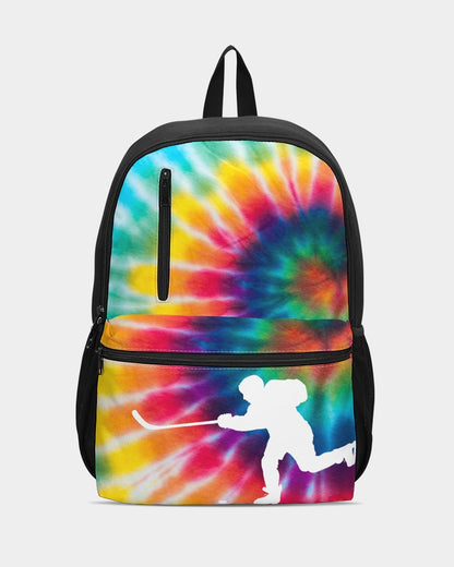 Tye Dye Duo-Zip Front Canvas Backpack