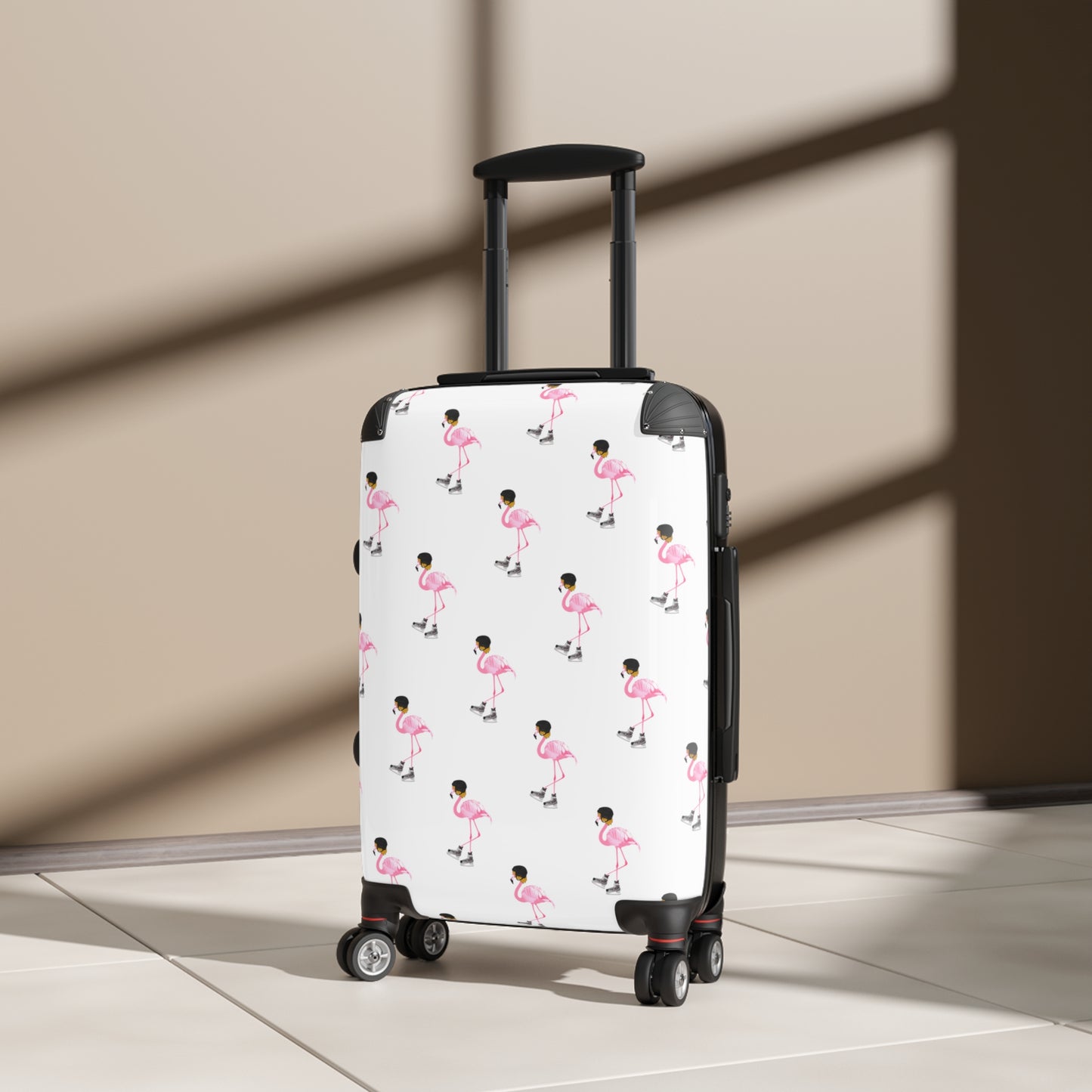 Hockey Playing Flamingos Suitcase