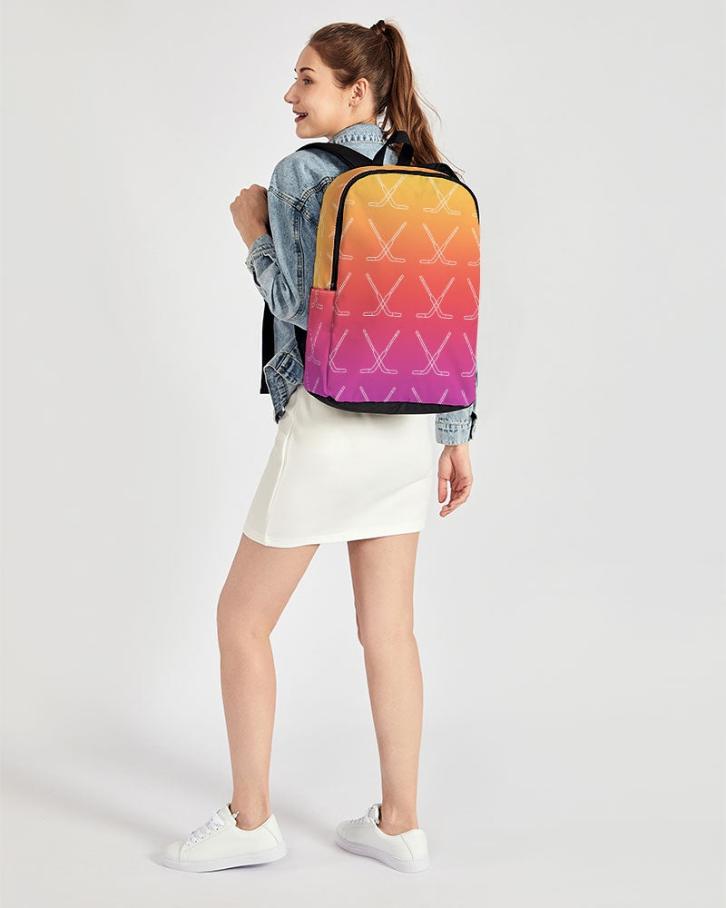 Ombre Goalie Stick Back To Basics School Backpack