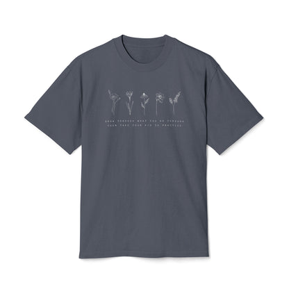 Go Through What You Grow Through Then Take Your Kids To Hockey Unisex Heavy Faded Tee
