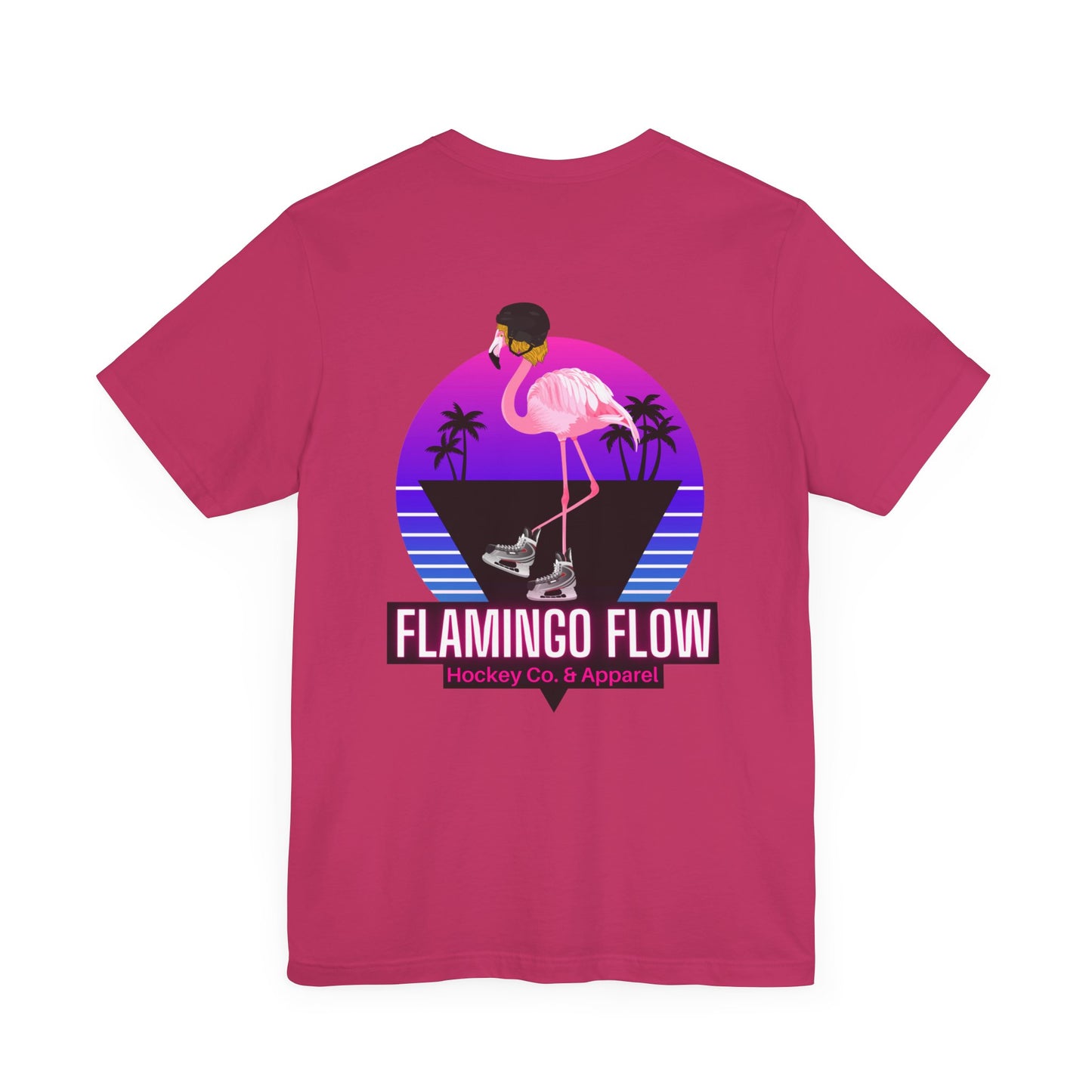 Unisex Bella Canvas Short Sleeve Flamingo Flow Tee.