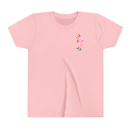 Youth Flamingo Flow Holiday Short Sleeve Tee