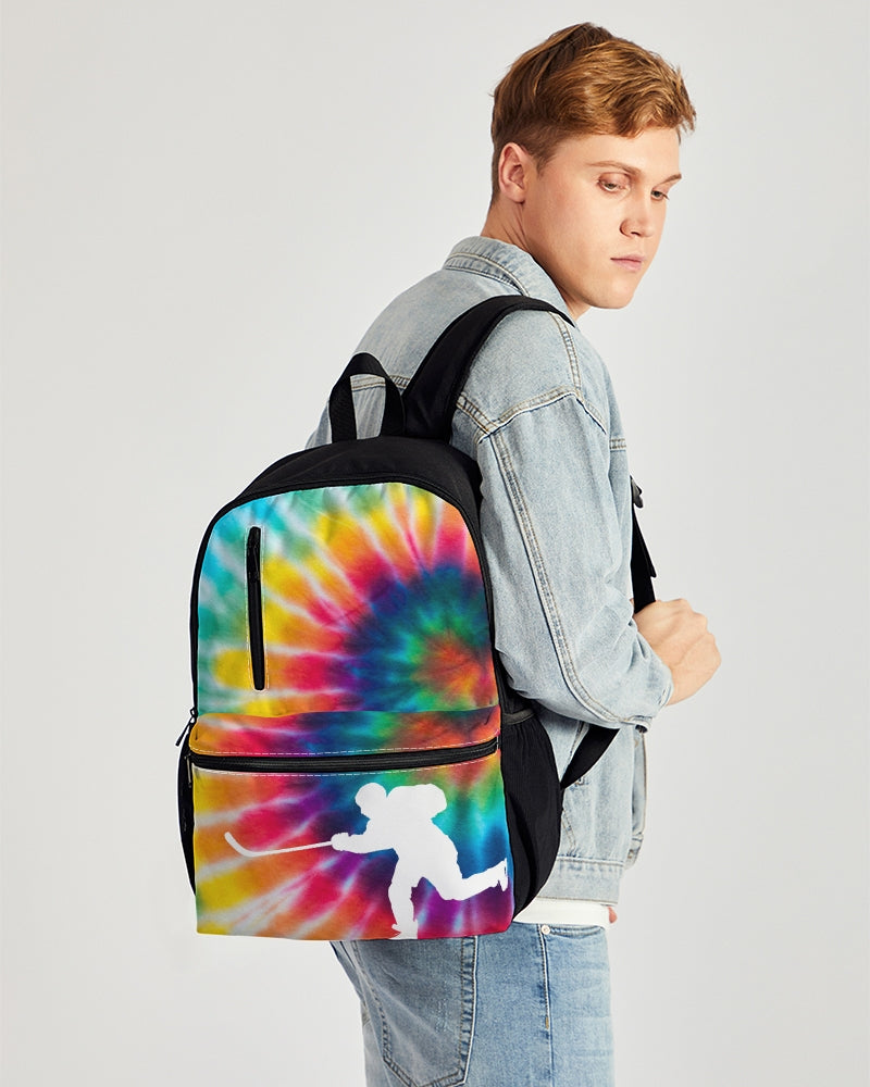 Tye Dye Duo-Zip Front Canvas Backpack