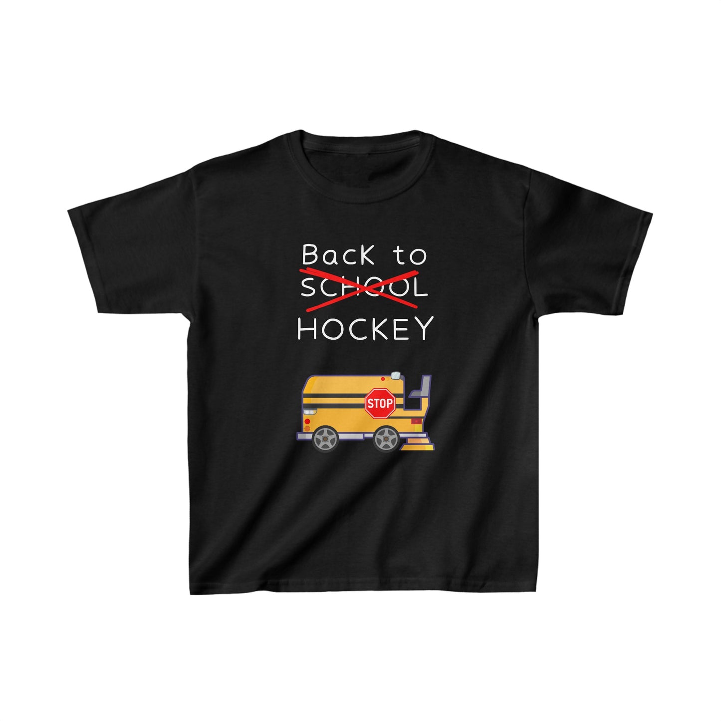 Kids Back to Hockey NOT School Heavy Cotton™ Tee