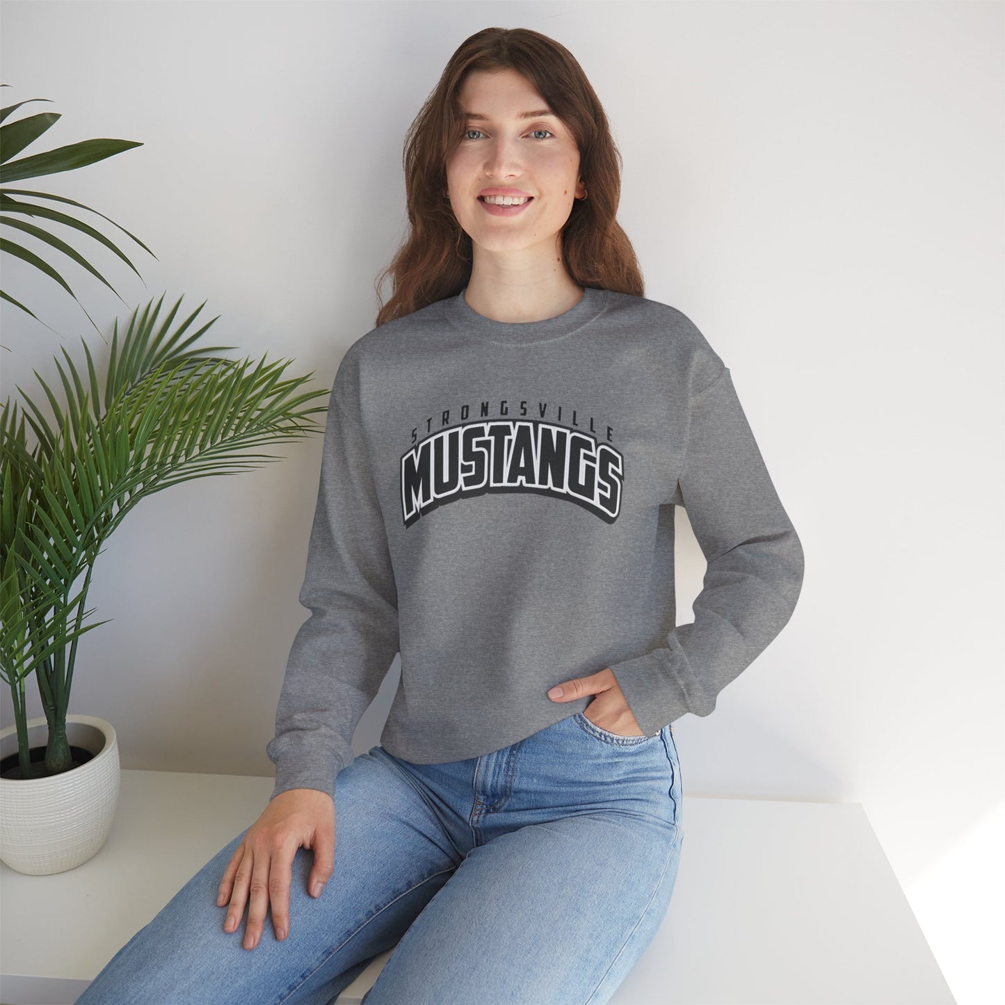 Black Logo Unisex Heavy Blend™ Crewneck Sweatshirt