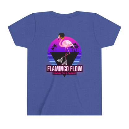 OG Flamingo Flow Youth Short Sleeve Tee- Bella Canvas screen printed