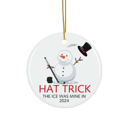 Ceramic Ornament - Hat Trick