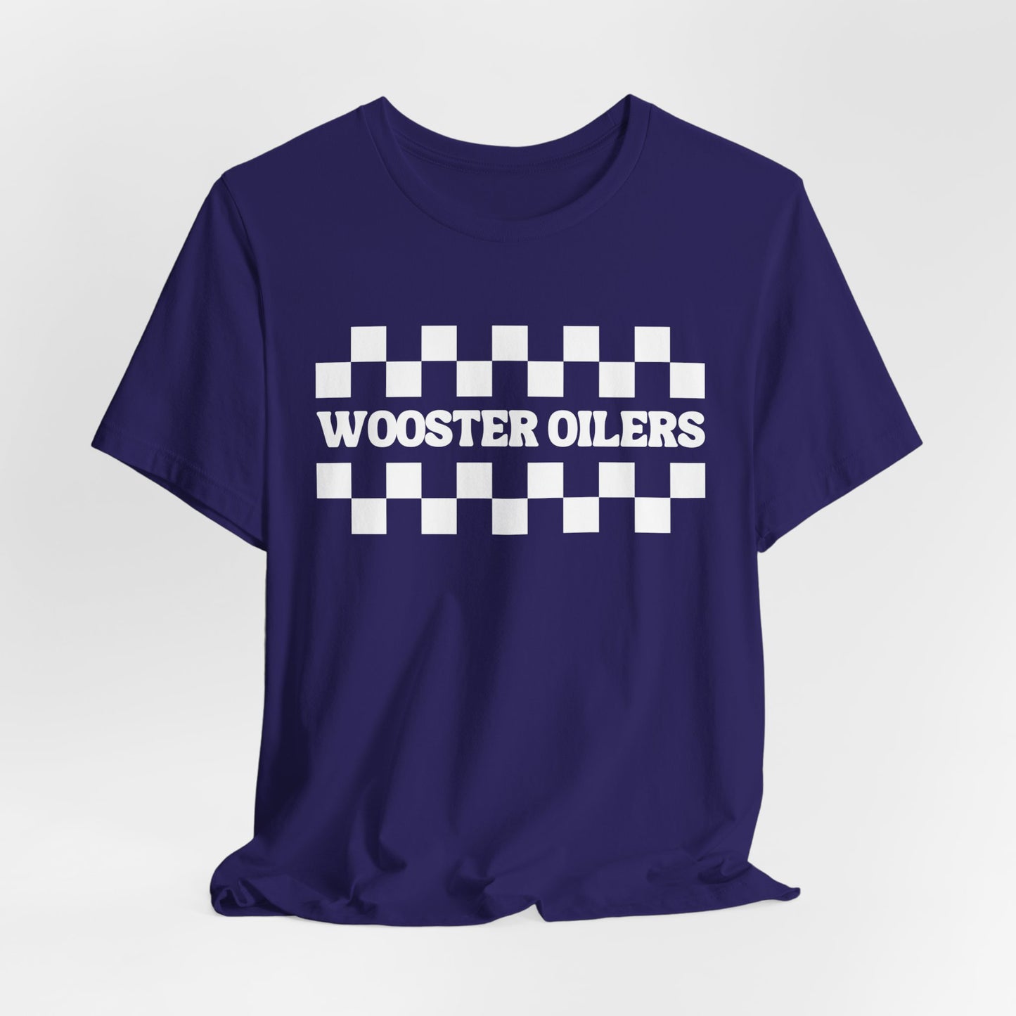 Unisex Checkered Jersey Short Sleeve Tee
