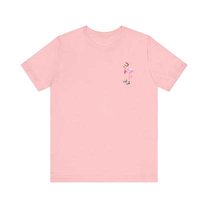 Unisex Flamingo Flow Holiday Jersey Short Sleeve Tee