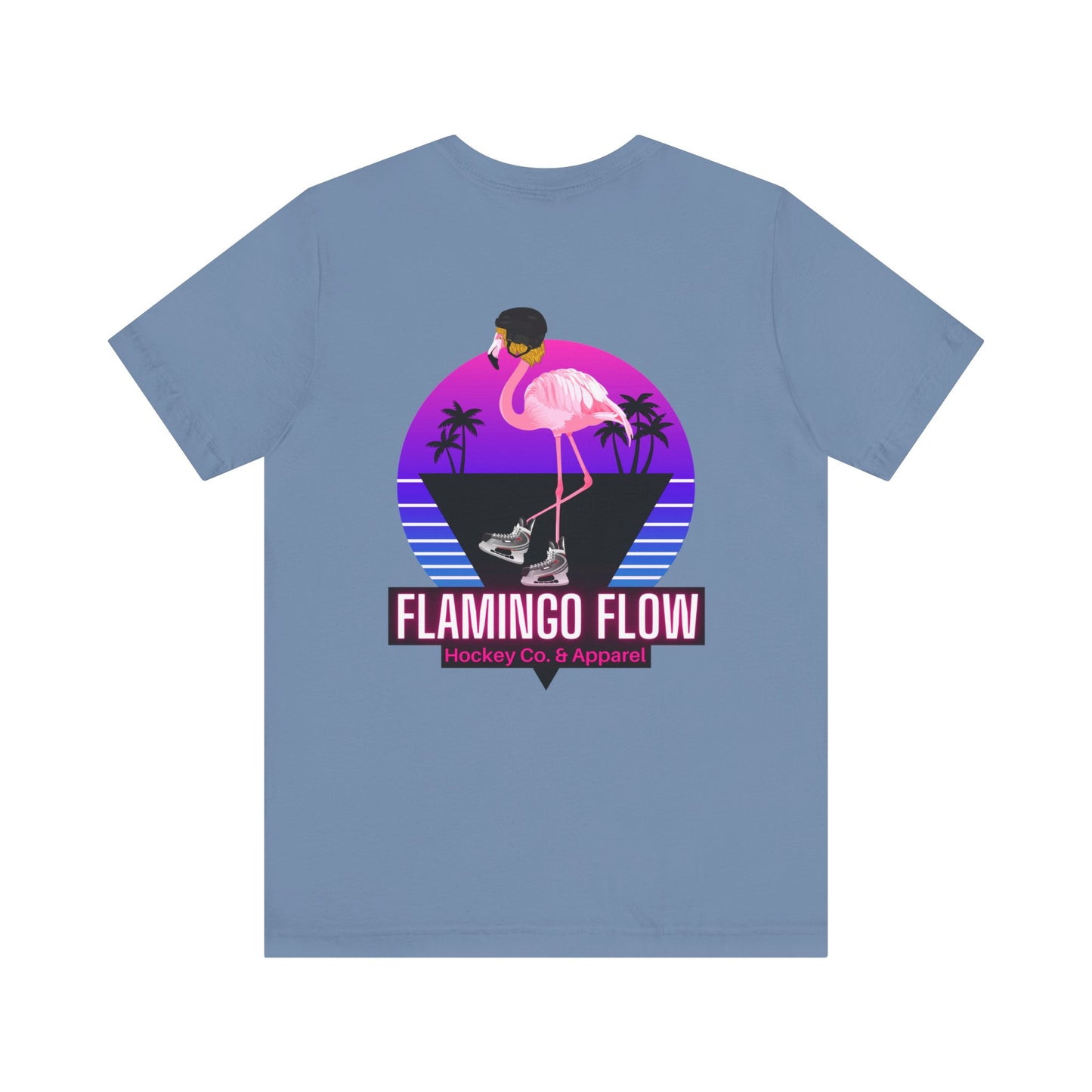 Unisex Bella Canvas Short Sleeve Flamingo Flow Tee.