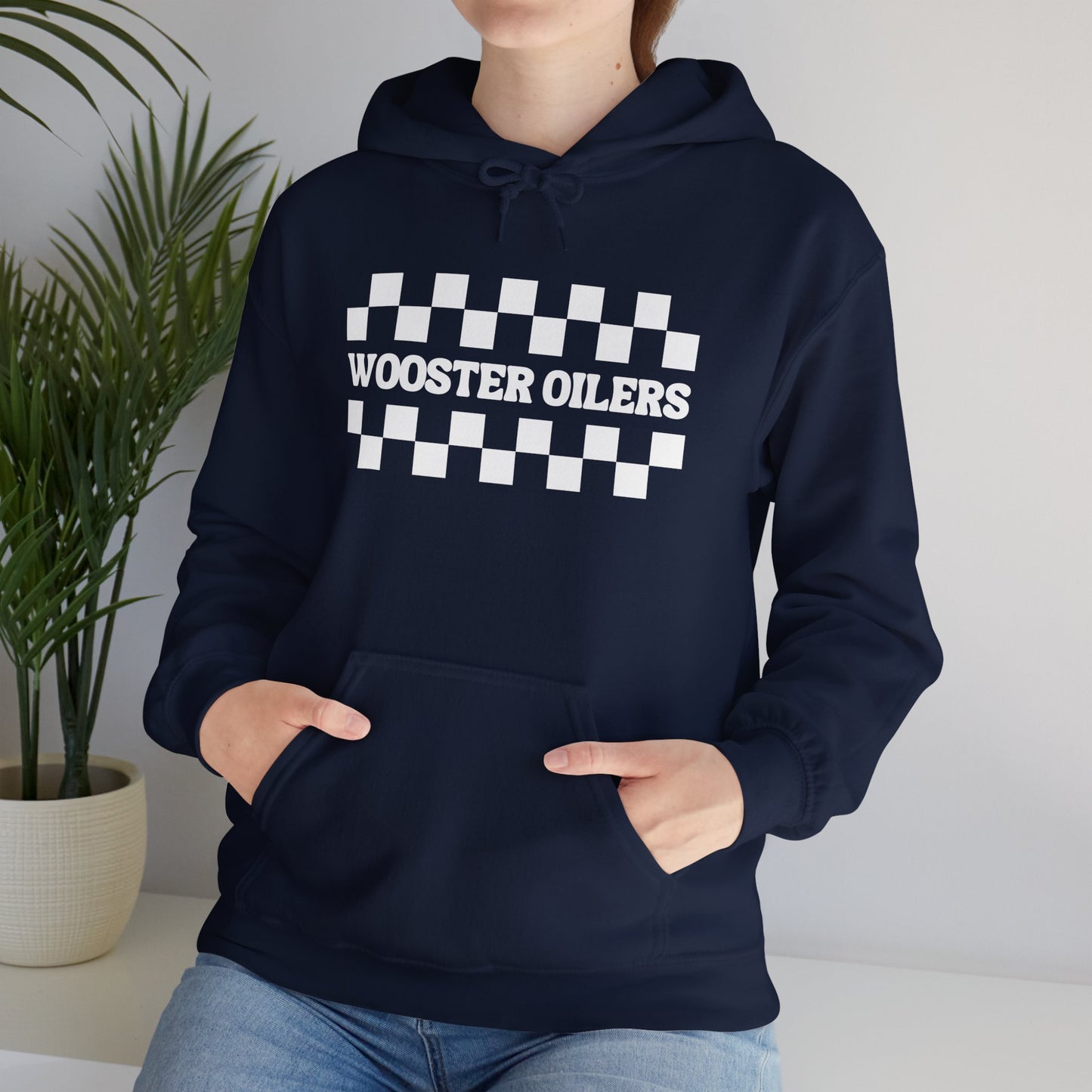 Unisex Checkered Heavy Blend™ Hooded Sweatshirt