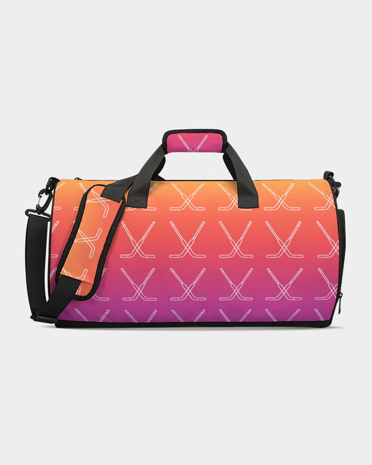Ombre Goalie Stick Swim Trunks Sports Duffle Bag