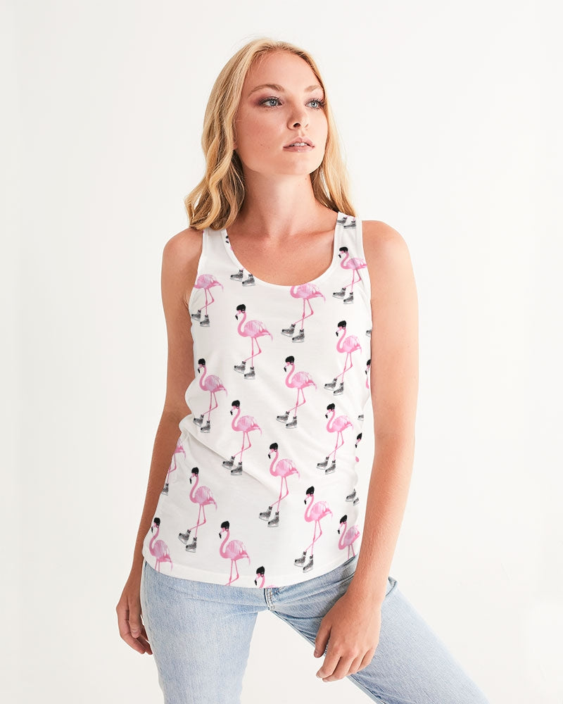 Hockey Playing Flamingos Women's All-Over Print Tank