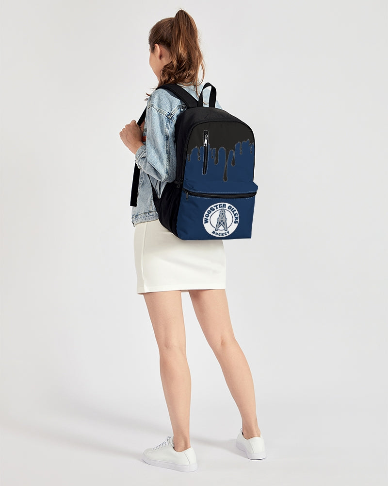 Duo-Zip Front Canvas Backpack