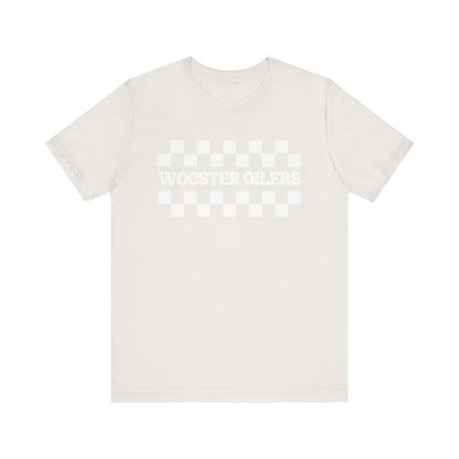 Unisex Checkered Jersey Short Sleeve Tee