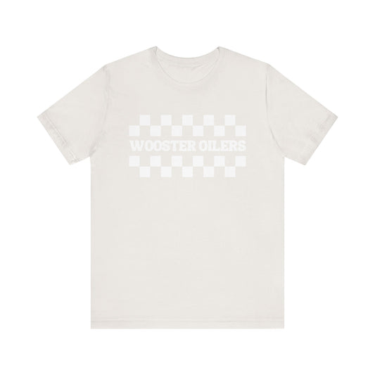 Unisex Checkered Jersey Short Sleeve Tee