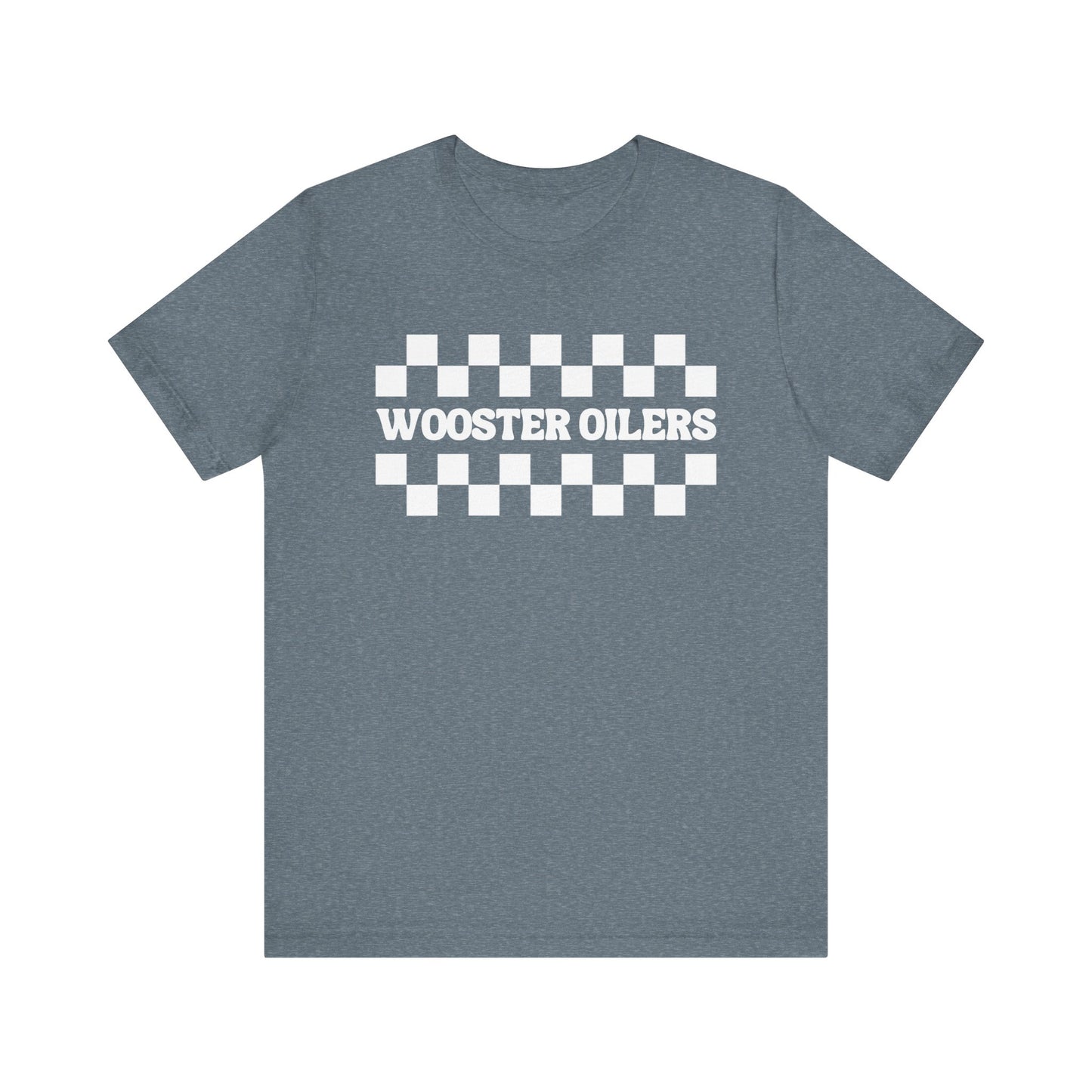 Unisex Checkered Jersey Short Sleeve Tee