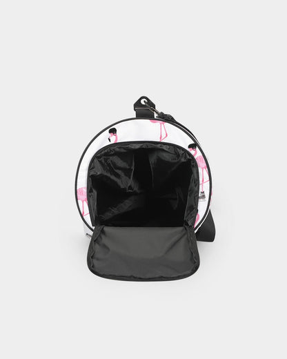 Hockey Playing Flamingos Sports Duffle Bag