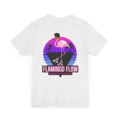 Unisex Bella Canvas Short Sleeve Flamingo Flow Tee.