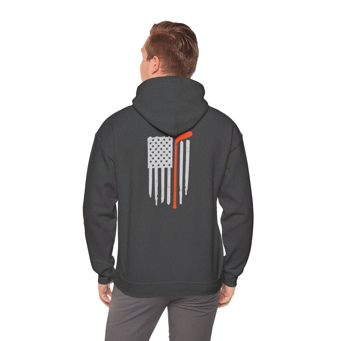 Wooster Hockey Flag Unisex Heavy Blend™ Hooded Sweatshirt