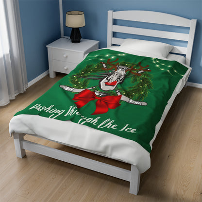 Holiday Velveteen Plush Blanket