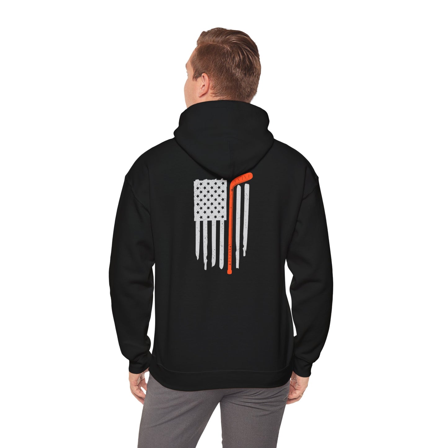 Wooster Hockey Flag Unisex Heavy Blend™ Hooded Sweatshirt