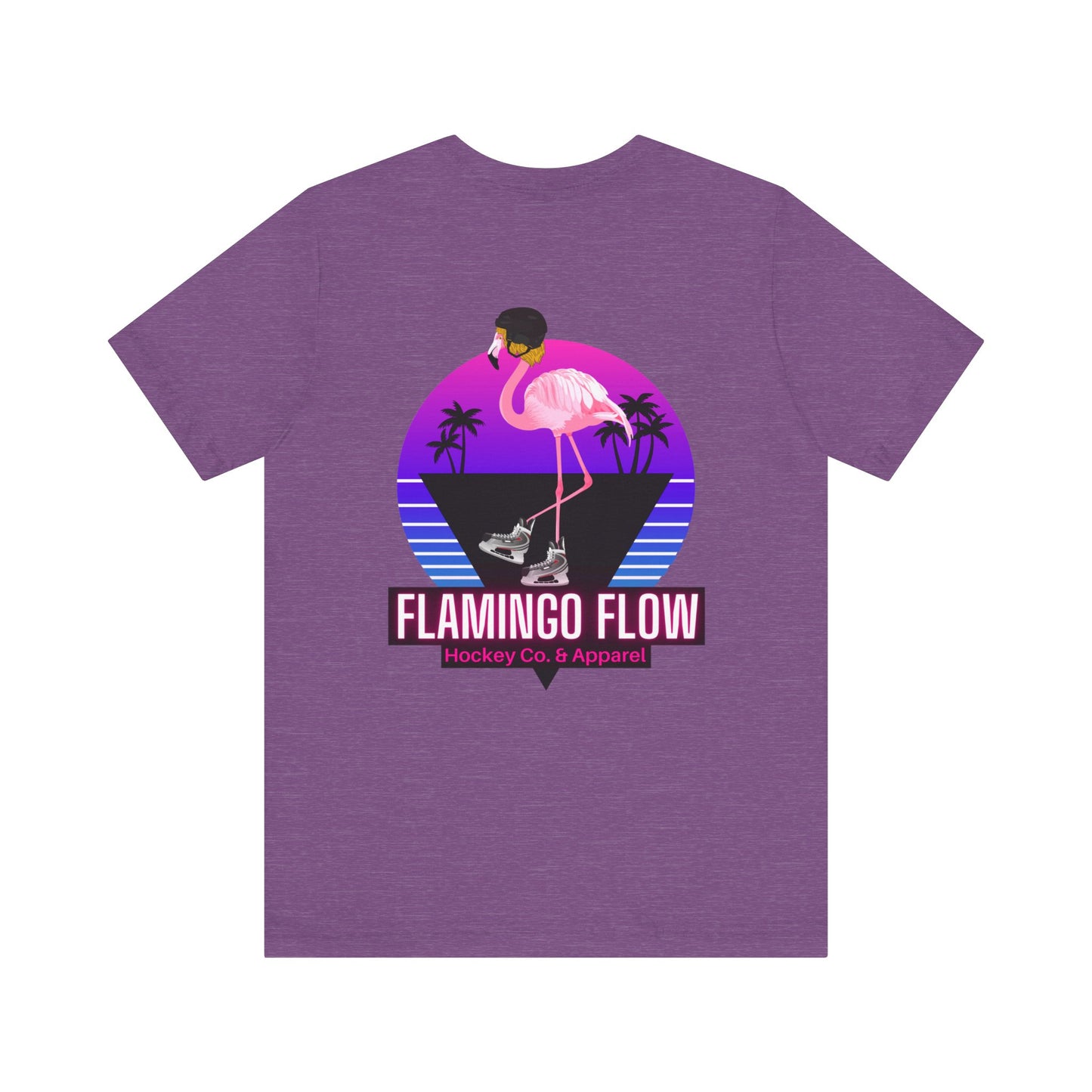 Unisex Bella Canvas Short Sleeve Flamingo Flow Tee.