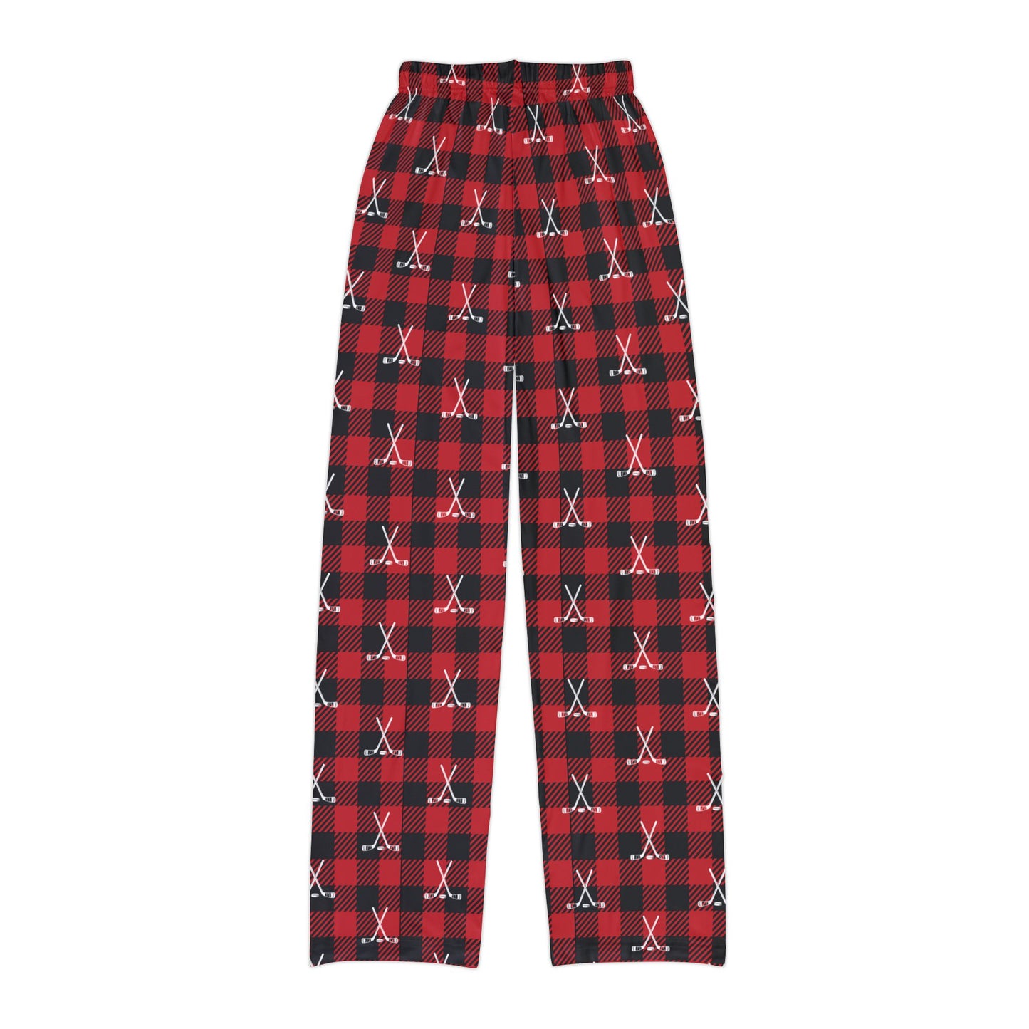 Youth Buffalo Plaid Hockey Stick Pajama Pants