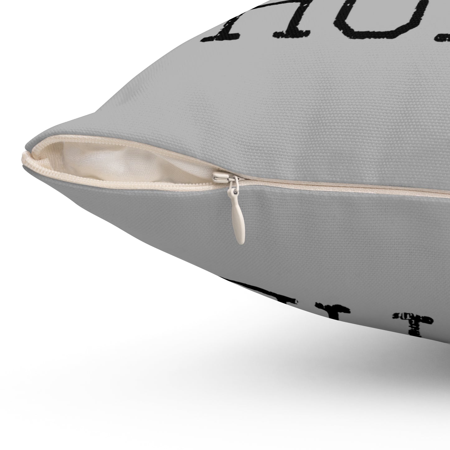 Oilers Home Spun Polyester Square Pillow