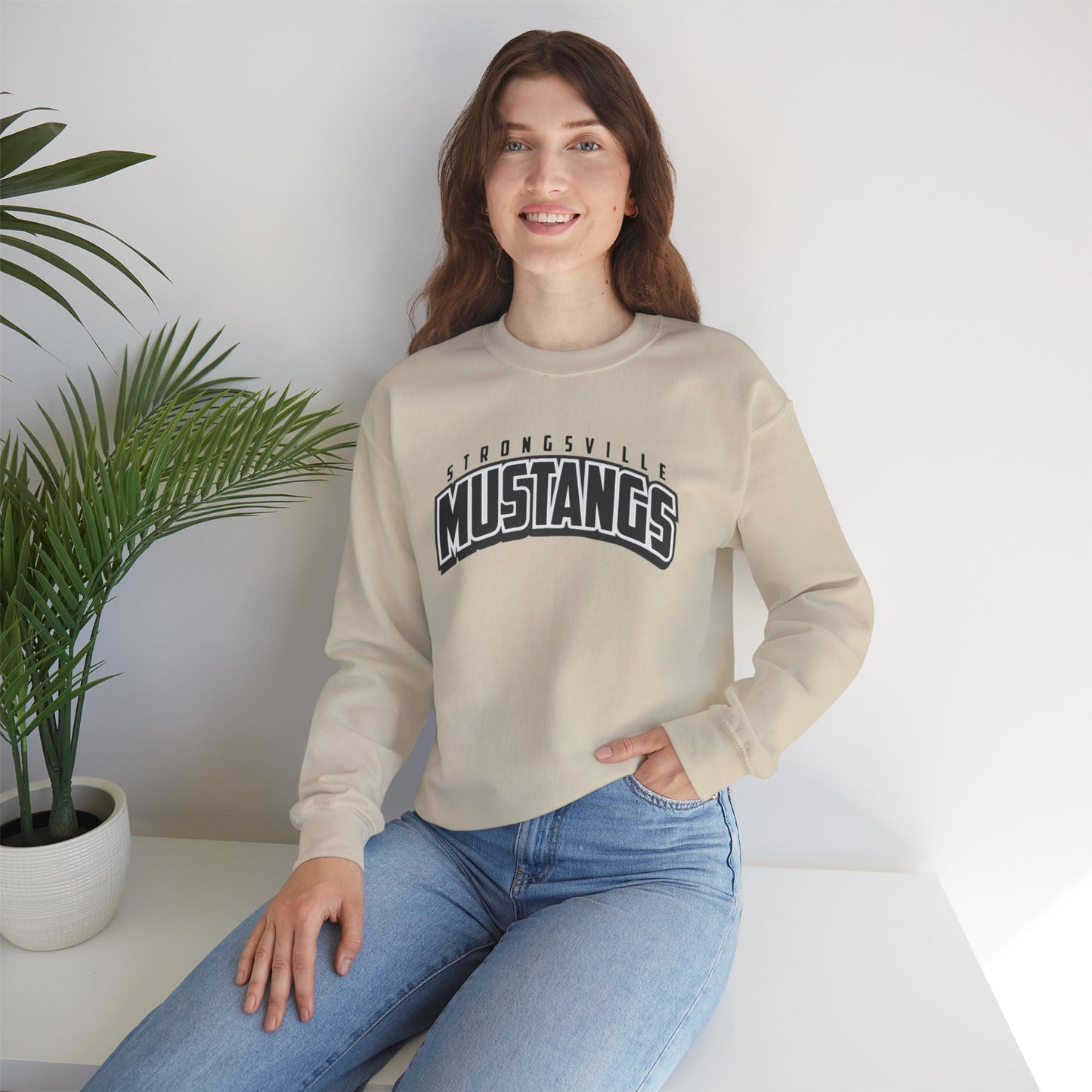 Black Logo Unisex Heavy Blend™ Crewneck Sweatshirt