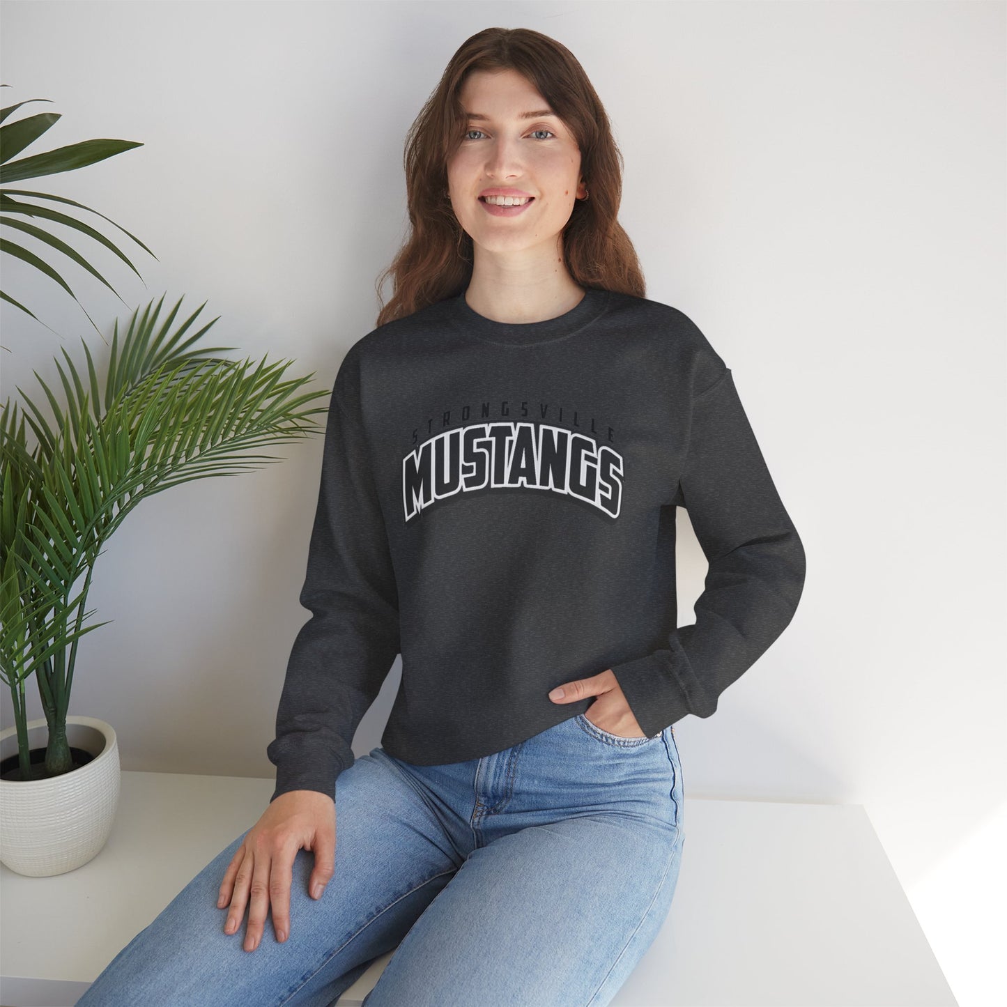 Black Logo Unisex Heavy Blend™ Crewneck Sweatshirt