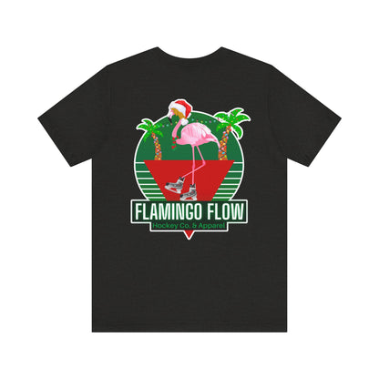 Unisex Flamingo Flow Holiday Jersey Short Sleeve Tee