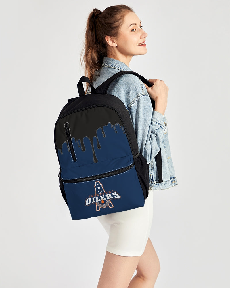 OIL Duo-Zip Front Canvas Backpack