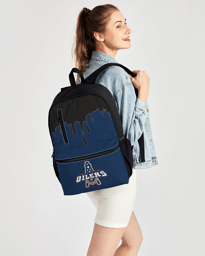 Duo-Zip Front Canvas Backpack