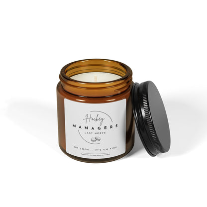 Hockey Manager Soy Candle (Multi-Size, Amber Jar)