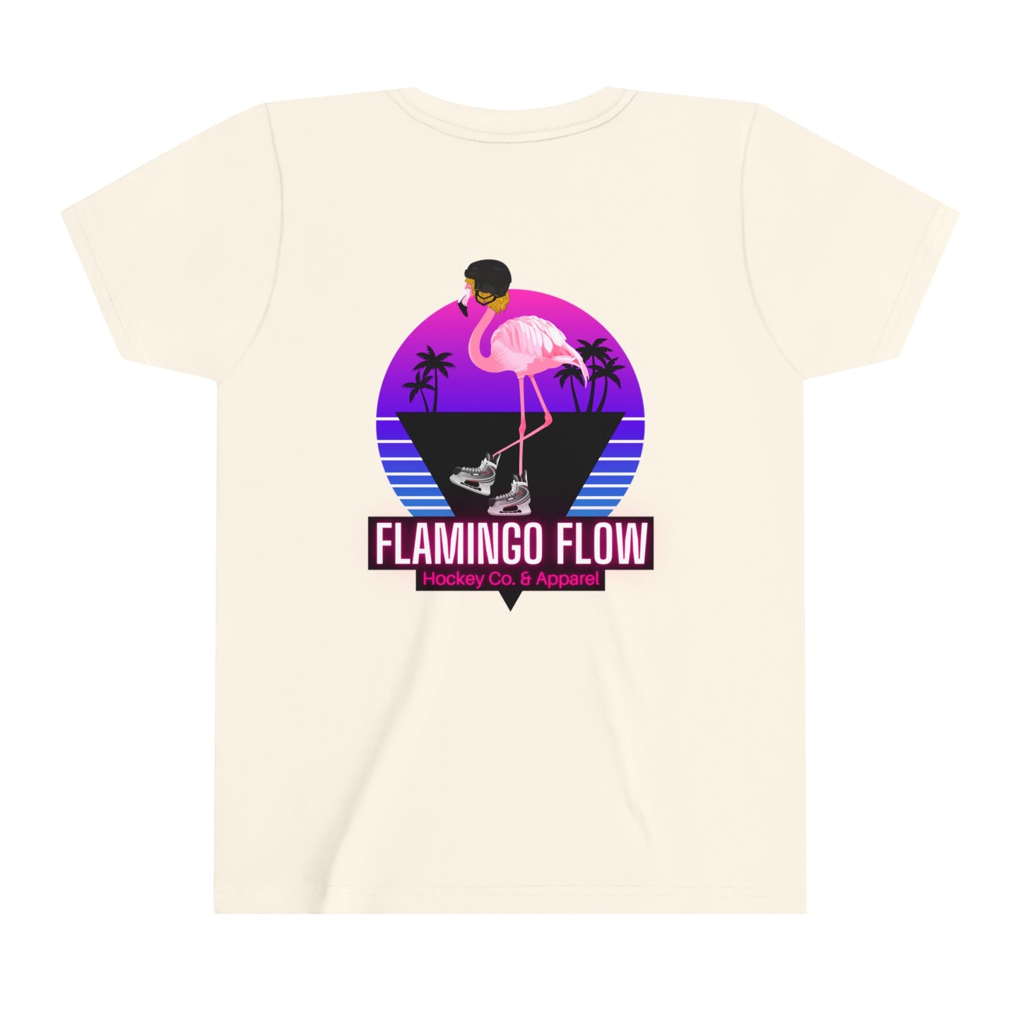 OG Flamingo Flow Youth Short Sleeve Tee- Bella Canvas screen printed