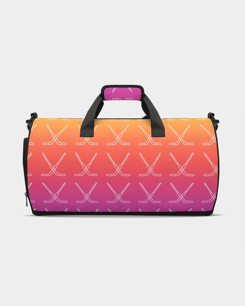 Ombre Goalie Stick Swim Trunks Sports Duffle Bag