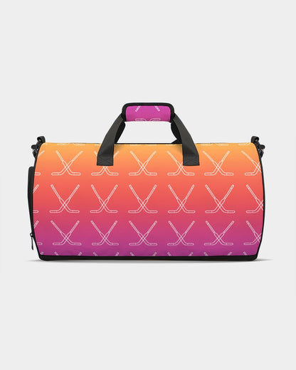 Ombre Goalie Stick Swim Trunks Sports Duffle Bag