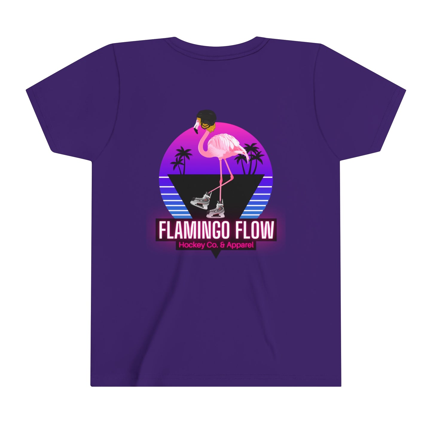 OG Flamingo Flow Youth Short Sleeve Tee- Bella Canvas screen printed