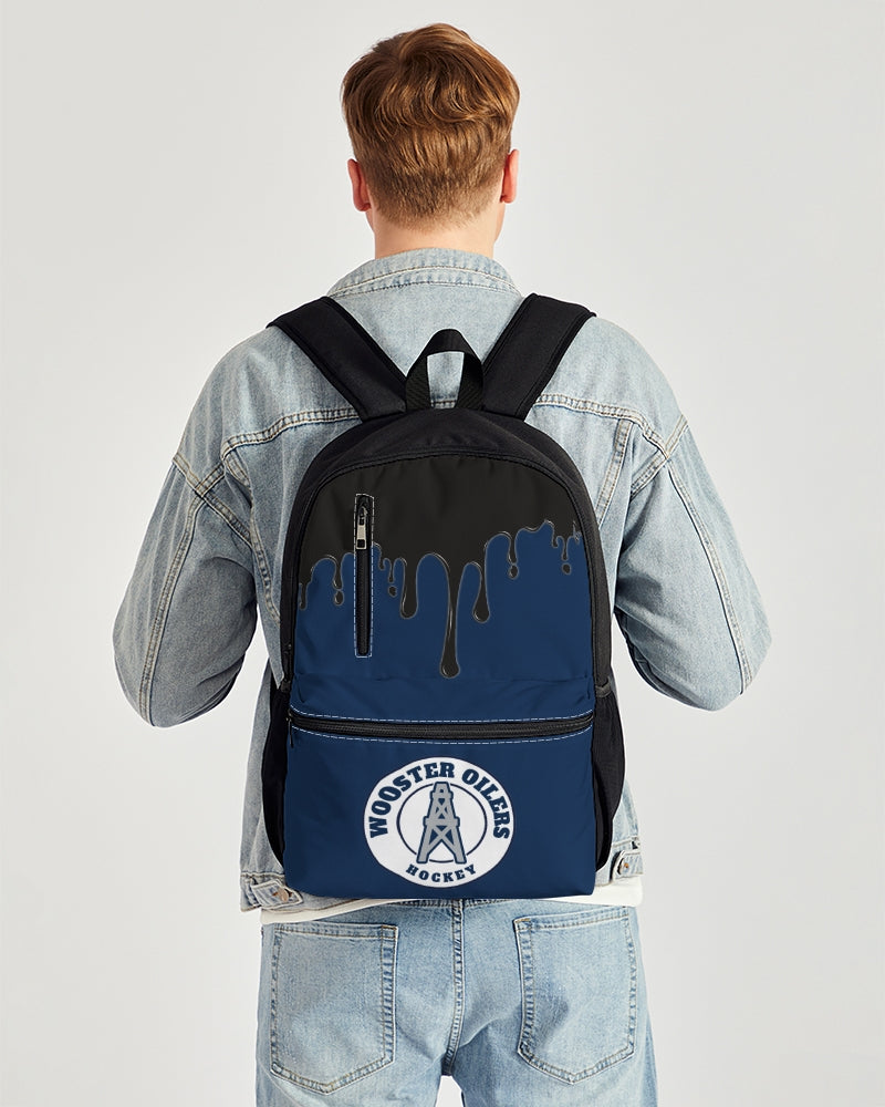 oil hs Duo-Zip Front Canvas Backpack