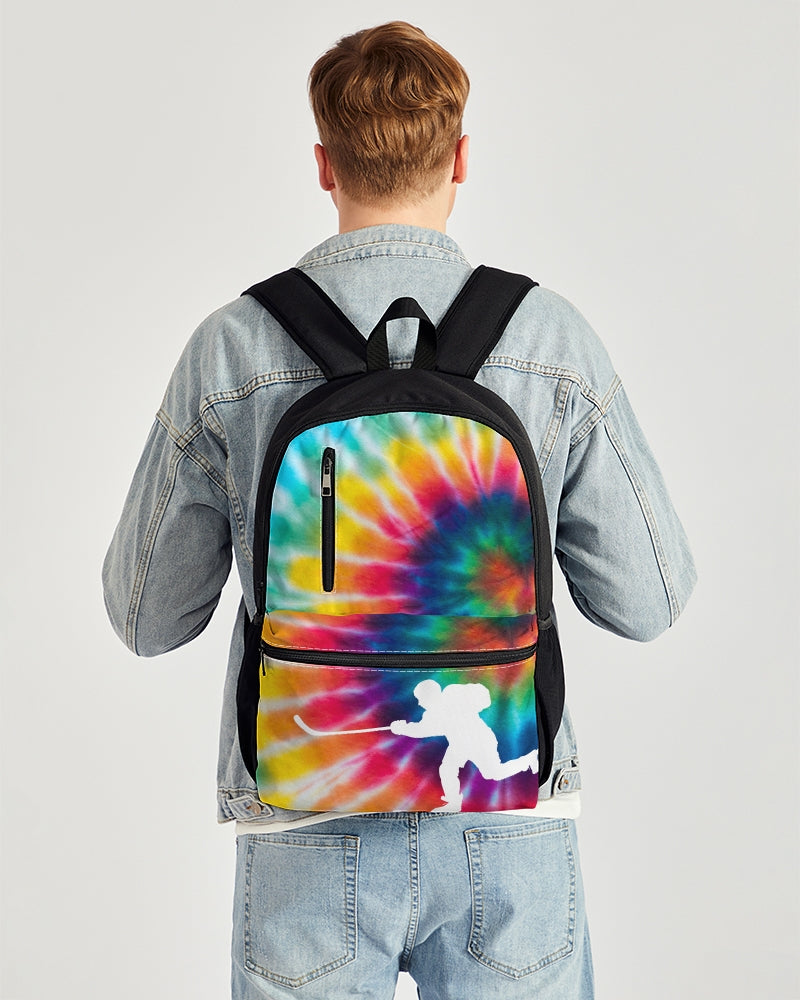 Tye Dye Duo-Zip Front Canvas Backpack